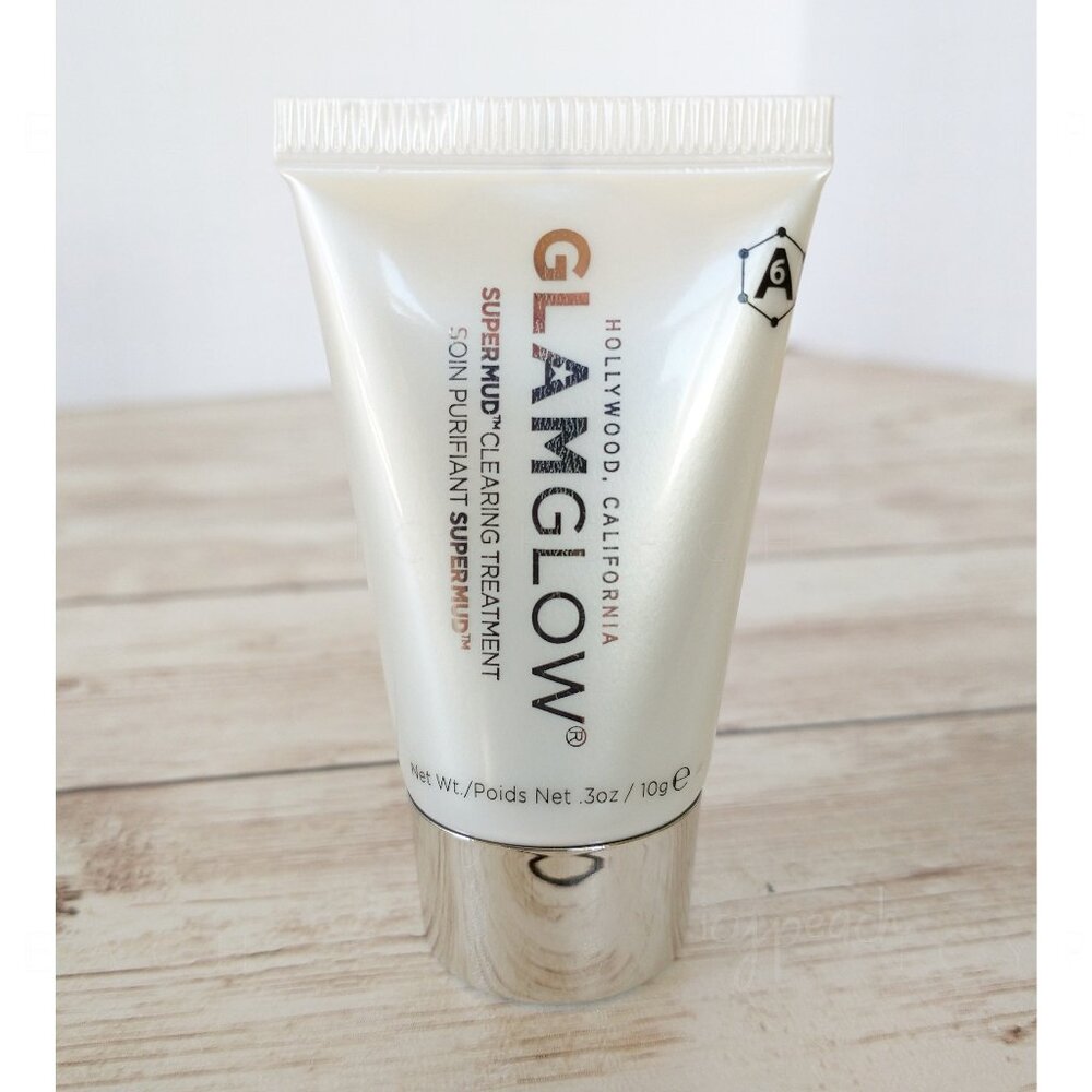 Glamglow Supermud Clearing Treatment New 10g/0.3oz Charcoal Mask Exfoliate Clear